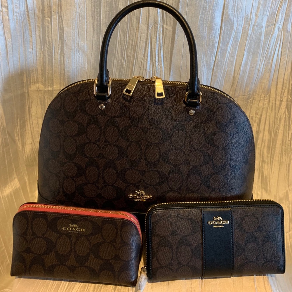 Coach Signat Sierra Satchel, Make-up case & Wallet